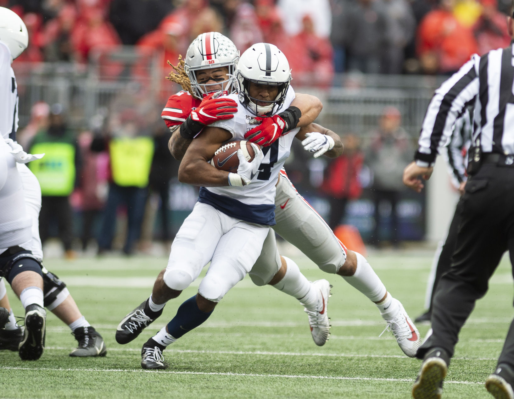 Penn State vs Ohio State, Brown (4) tackled